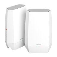 バッファロー BUFFALO WNR-5400XE6P/2S Wi-Fi 6E 対応 無線LANルーター EasyMesペアリング済みセットモデ…