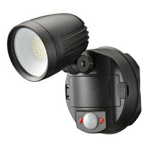オーム電機(OHM) LS-B100Y1 monban 防犯センサーライト 1灯リチウム充電池式 1000ルーメン