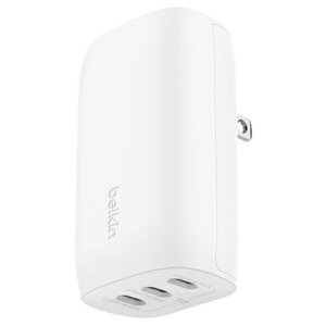 BELKIN WCC002DQWHJP Belkin 3ポート USB-C 壁面充電器 PPS 67W 付き WCC002DQWHJP