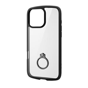 GR(ELECOM) PM-A24DTSLFCRBK ubN iPhone16 Pro MaxpP[X nCubh Ռz JYی݌v