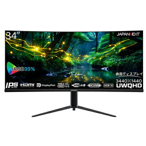 WplNXg(JAPANNEXT) JN-IPSC34UWQHDR-C65W-H 34^ UWQHDEgChȖʃj^[