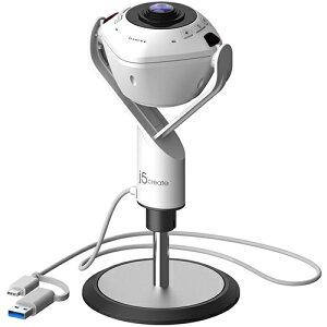 ジェイファイブ クリエイト JVU368 ホワイト USB スピーカーフォン搭載 360°パノラマ Webカメラ