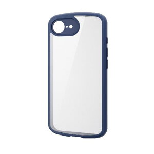 �G���R��(ELECOM) PM-A25STSLFCKNV �l�C�r�[ iPhone 16e �P�[�X �n�C�u���b�h �J�o�[ �Ռ��z�� �y�� ���^ �J���������Y�ی�݌v ���^���X�e�b�J�[�t