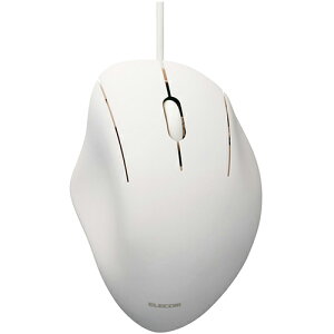 �G���R��(ELECOM) M-SH11UBSKWH �z���C�g �L��3�{�^���}�E�X S�T�C�Y