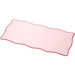 エレコム(ELECOM) MP-UKDM01PN ピンク デスクマット マウス対応 ウェーブデザイン マット 大型 マウスパッド ズレにくい 裏面ラバー 700×320×4mm