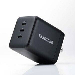 �G���R��(ELECOM) ACDC-PD113100-BK �u���b�N �[�d�� PD 100W USB-C ×3 GaN II�̗p MacBook �X�}�z�E�^�u���b�g�Ή�