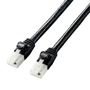 �G���R��(ELECOM) LD-GPAT/BK10 �u���b�N Cat6A LAN�P�[�u�� 1m