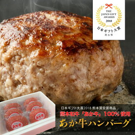 日本ギフト大賞受賞 年間25万食販売 熊本和牛あか牛ハンバーグ 120g×6個 ハンバーグ ギフト 敬老の日 お歳暮 お中元 贈答 あか牛