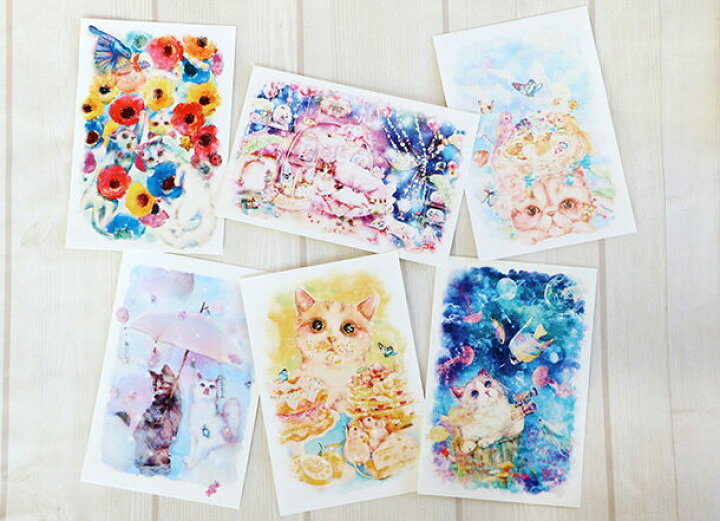 楽天市場 メール便対応可 ポストカード Kyou Wa Donna Hi たべてないよ 猫 ねこ ハガキ 絵葉書 文房具 ステーショナリー イラスト 水彩 かわいい おしゃれ お菓子 ギフト 贈り物 動物 とことこサーカス てまりのおうち とことこ雑貨店