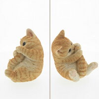 楽天市場 メール便対応不可 ベニーズキャット シッポをハムハム サバ白 茶トラ 置物 マスコット オブジェ ネコ ねこ 猫 子ネコ 子猫 Cat サバ サバネコ 茶トラ インテリア かわいい キュート ユニーク 動物 アニマル シンプル おしゃれ 雑貨 プレゼント 贈り物