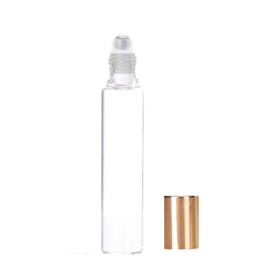 手作りアロマ トレンド 香水の詰め替えに便利なロールオンボトルです ロールオンボトル 10ml 贈答品 透明 金キャップ 香水 手作りコスメ 詰め替え 容器 アロマ