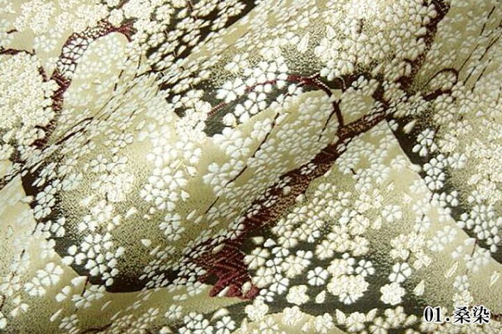 楽天市場】和柄 生地 桜柄 金襴生地 京都西陣織 遠山しだれ桜 (全2色 