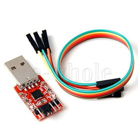 GAOHOU USB2.0 TO TTL 6ピン シリアル·コンバータ UART モジュール CP2102 STC 6ピンケーブル