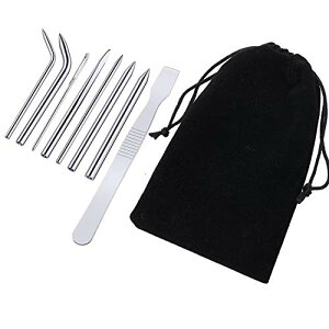 8本?パラコードニードル?ステンレス?スチール?パラコード針?手縫い針?シャフト?編み物?ブレスレット用?クラフト用品?巾着袋付き