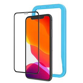 NIMASO ガラスフィルム iPhone XR iPhone11 用 強化ガラス 全面保護 フィルム ガイド枠付き フルカバー 1枚セット NSP19I40