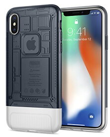 iPhone X Case, Spigen Classic C1 [10th Anniversary Limited Edition] Air Cushion Technology for Apple iPhone X (2017) - Graph