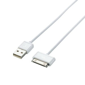 Logitec iPad/iPhone4/4S/3GS/3G/iPod Ή [dEf[^] DockP[u yAppleF Made for iPhone擾z 50cm zCg LHC-U