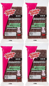 【送料無料】3M たわし がんこ スポンジ 業務用 4個セット　全国一律送料無料