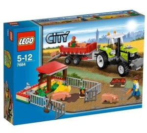 シティ 7684 養豚場とトラクター