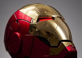 2025年 　ゴールド色　最新10.0チップ　バージョンアップMK5　Mark5 1/1 等身大AUTOKING 1/1 アイアンマン　マーク5　ヘルメット　変身マスク　台座なし本体のみ