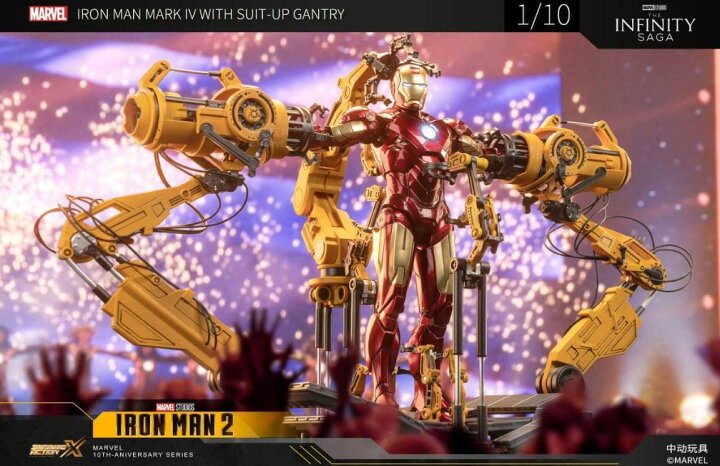 楽天市場】中動玩具 ZHONGDONG ZD TOYS 1/10 アイアンマン MK4 ＆修理 