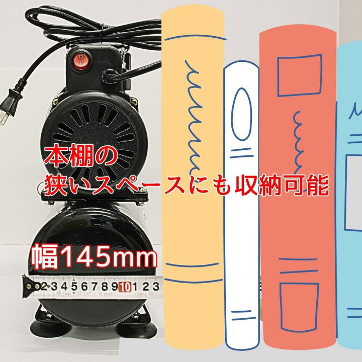 楽天市場】エアコンプレッサー 100v 小型 ミニエアコンプレッサー 