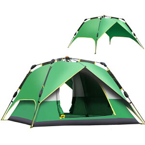ワンタッチテント テント ポップアップテント キャンプテント 夏 春 秋 ビーチ 海 3人用 4人用 UVカット 携帯便利 防風防雨 日よけ プール キャンプ アウトドア バーベキュー BBQ グリーン 230*23