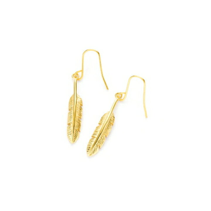 楽天市場】【徳力本店 公式】[K18YG フェザーピアス]K18 18金 18K YG 