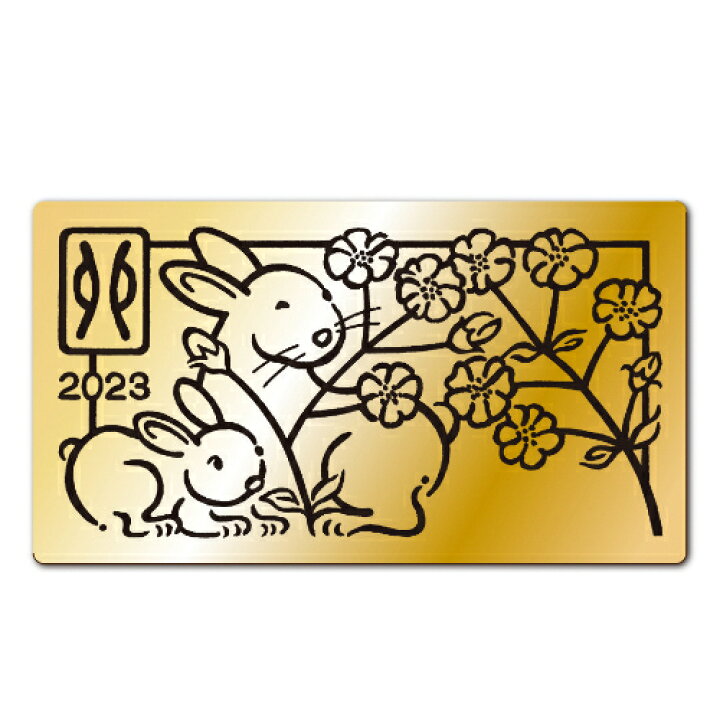 楽天市場】【徳力本店 公式】[純金製 干支1gカード 卯（うさぎ）]純金 