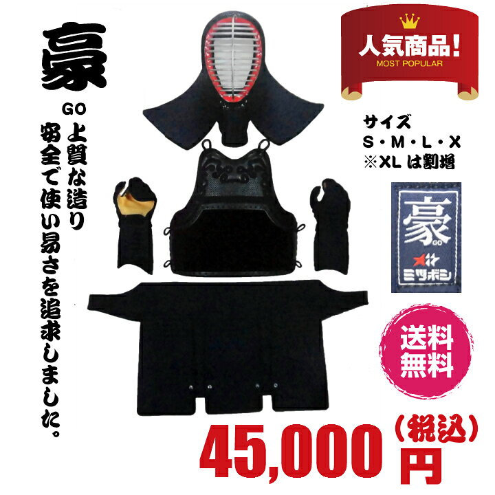 楽天市場】剣道 防具 セット〜豪〜 6mmピッチ織刺防具一式 （面・胴 