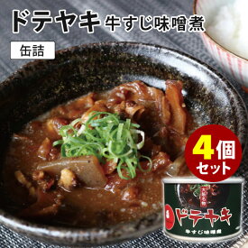 4個セット ドテヤキ缶詰 （160g×4） どて焼き 牛すじ味噌煮 mr.kanso 缶詰 【食品A】【DM】【TCP】【海外×】