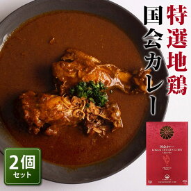 2個セット 特選地鶏 国会カレー （260g×2） 東京美食Labo レトルトカレー 【メール便送料無料】【食品A】【DM】【海外×】