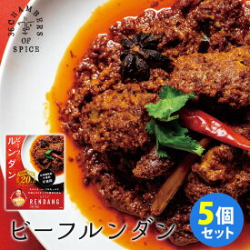 5個セット ビーフルンダン 馬来風光美食 （180g×5） 36チャンバーズ・オブ・スパイス レトルトカレー 【送料無料】【食品A】【DM】【海外×】