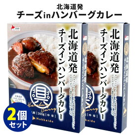 2個セット 北海道発チーズインハンバーグカレー （300g×2） ベル食品 レトルトカレー 【送料無料】【食品A】【DM】【海外×】