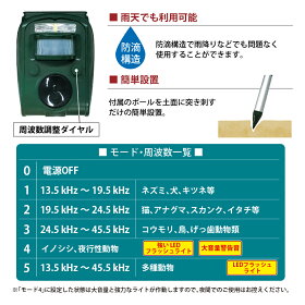 【ランキング1位】猫よけ超音波2個セットソーラー動物撃退器光ソーラー式猫撃退雨天使用可能改良版撃退機猫除け猫避けねこよけ野良猫鳥よけ対策駆除グッズセンサー害獣イノシシイタチタヌキ鳥害撃退日本語取扱説明書糞害糞対策
