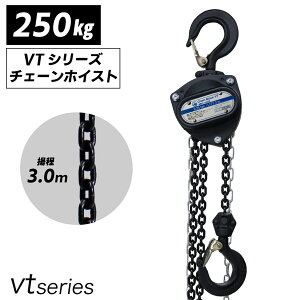 手動式チェーンブロック 0.25t 0.25ton 揚程3m グレード80 250kg 軽量 小型 抜根 道具 VT レバーホイスト 高品質 チェーンブロック 荷締機 チェーンホイスト チェンブロック 吊り上げ 黒 ブラック