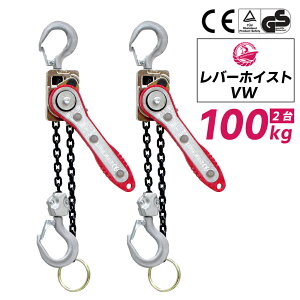 2��Z�b�g ���o�[�z�C�X�g 0.1t 1m 100kg �x�X�g�A���T�[ VW �y�� �`�F�[�����[���[ ���i�� �`�F�[���u���b�N ���o�[���u���b�N �ג��@ �K�b�`�� �������� �`�F�[������1m �������� �l�C �ג��� 