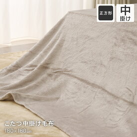 フランネルあったかこたつ中掛け毛布 3サイズ展開 正方形 180×180cm 長方形 180×230cm 超大判長方形 180×260cm こたつ中掛毛布 中掛け毛布 洗濯可能 あたたかい 暖かい オシャレ シンプル 無地 デコイ D's collection