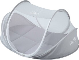 西川 ミッフィー コンパクトベッド ベビー お昼寝 折り畳み 持ち運び可能 専用バック付き グレー サイズ 90×60×45cm