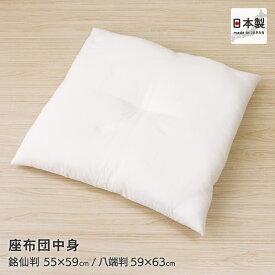 座布団中身 ヌードタイプ 銘仙判 約55×59cm 八端判 約59×63cm 座布団ヌード 白無地 日本製 業務用 普段使い まとめ買い D's collection