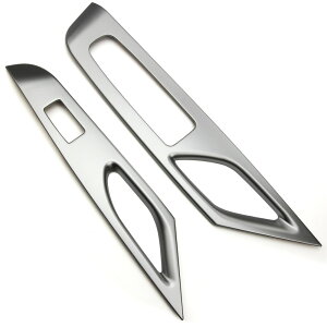 日産 新型 セレナ C28系 ウインドウ スイッチ パネル カスタムパーツ アクセサリー インテリアパネル ガーニッシュ サテンシルバー 2P TOKUTOYO(トクトヨ)