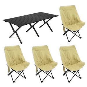 ܂肽݃e[u`FAZbg 1e[u4`FA yʃRpNg ȒPg [obOt (e[u:120x60x45cm  / `FA:55x90cm J[L) TOKUTOYO(gNg)