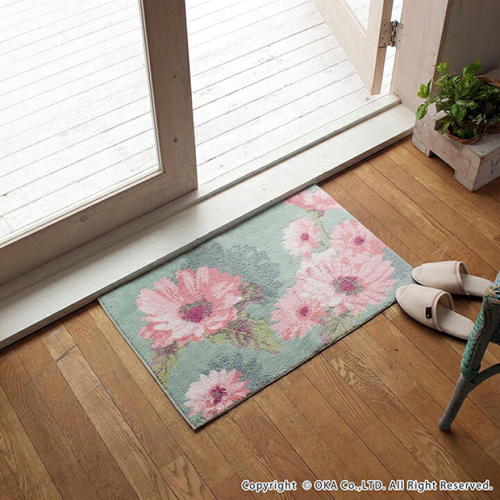 楽天市場 洗える玄関マット Thinkaフランシール 約60cm 110cm 玄関マット 室内 おしゃれ かわいい 洗える 花 花柄 ピンク 水色 大判 ウィルトン織り 滑り止め ズレない ラグ 日本製 一人暮らし 父の日 母の日 プレゼント 送料無料 徳安マットマート 楽天市場 洗える玄関マット Thinkaフランシール 約60cm 110cm 玄関マット 室内 おしゃれ かわいい 洗える 花 花柄 ピンク 水色 大判 ウィルトン織り 滑り止め ズレない ラグ 日本製 一人暮らし 父の日 母の日 プレゼント 送料無料 徳安マットマート