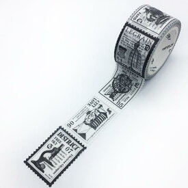 切手型カットラインマスキングテープ / サイエンス【メール便OK】亜細亜の文具セレクション
