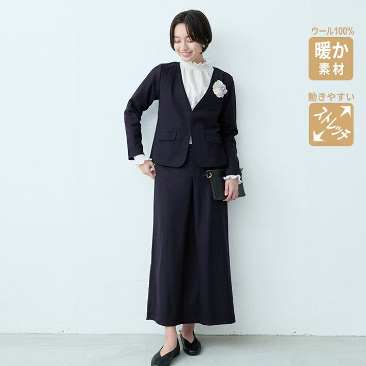 楽天市場】【サイズ追加】[ 入学式 ママスーツ 卒業式 セットアップ 40  