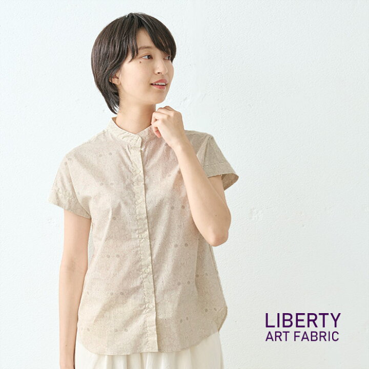楽天市場】[ リバティ ブラウス 半袖 レディース 大人服 ] コットン100  