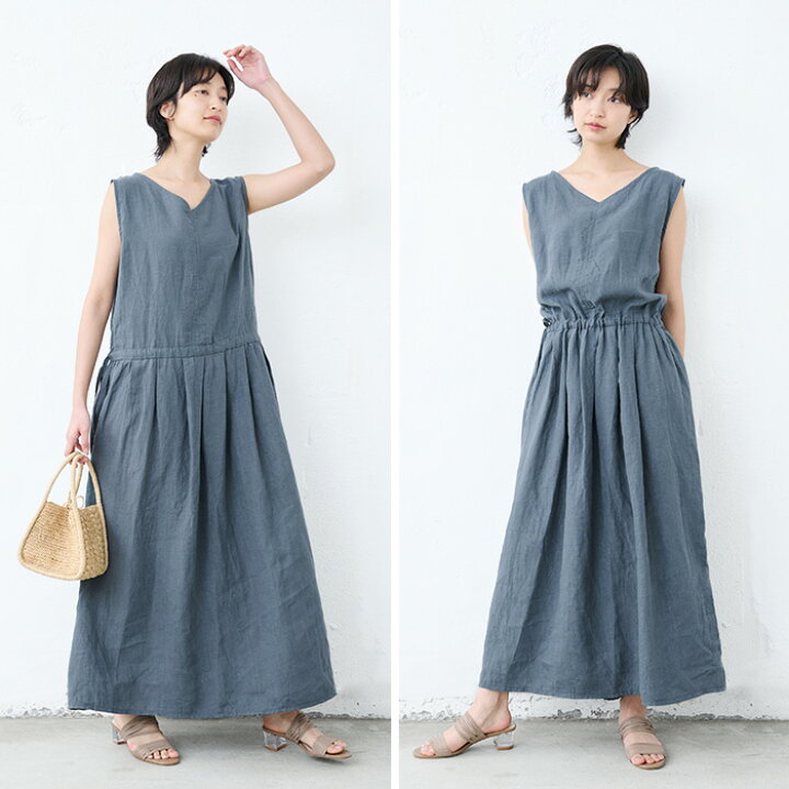 楽天市場】【再入荷】[ リネン ワンピース 50代 夏 ノースリーブ 