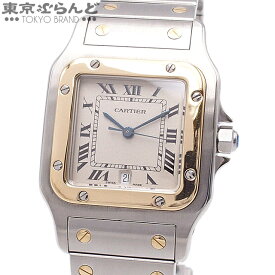 【3年保証】【返品可】 カルティエ CARTIER サントスガルベ LM コンビ W20011C4 アイボリー SS YG 腕時計 メンズ 電池式 仕上済[送料無料] 【中古】【ポイント3倍●7.31〜8.10】25BNS 101789924
