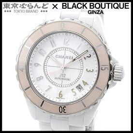 【3年保証】【返品可】 シャネル CHANEL J12 38mm ソフトピンク ローズ H4468 ピンク セラミック SS 腕時計 ユニセックス 自動巻 1200本限定[送料無料] 【中古】 241001012424