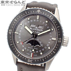 【中古】【3年保証】【返品可】ブランパン Blancpain フィフティファゾムス メンズ 腕時計 自動巻き チタン ラバー バチスカーフ コンプリートカレンダー グレー 5054-1210-G52A [送料無料] 【ポイント5倍●11.6〜11.10】 101826955